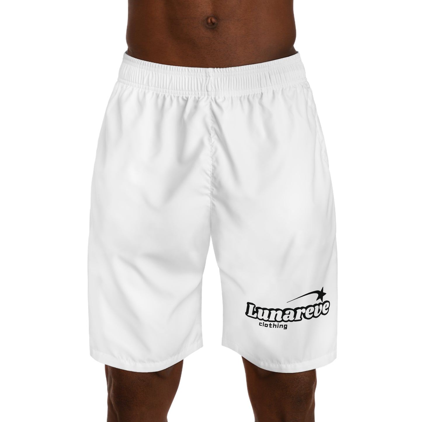 LunaReve White Modern Shorts